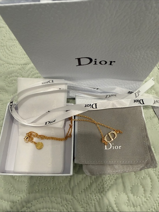 Jewelry - Fashion Gold CD Logo Pendant Necklace with Chain